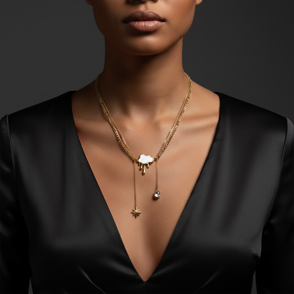 JEWELIXIRS Celestial Cloud Necklace
