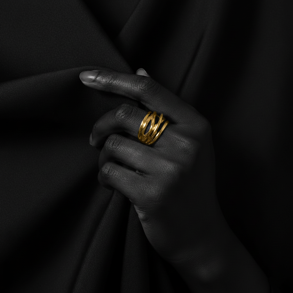 JEWELIXIRS Intertwine Cigar Band Ring