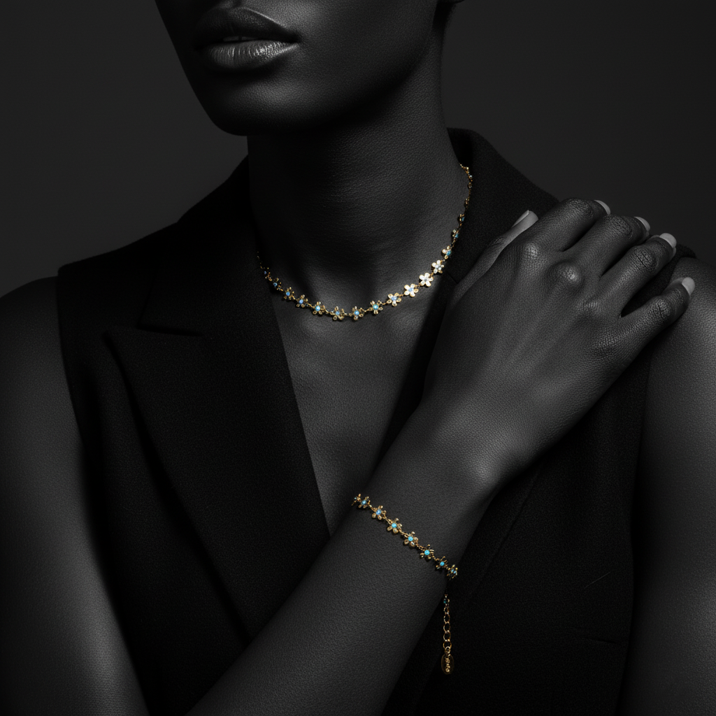 JEWELIXIRS Enamel Daisy Set