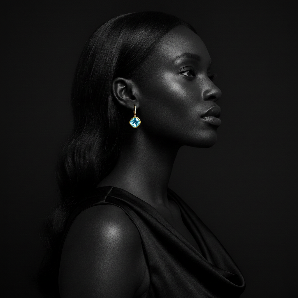 JEWELIXIRS Cushion Drop Earring