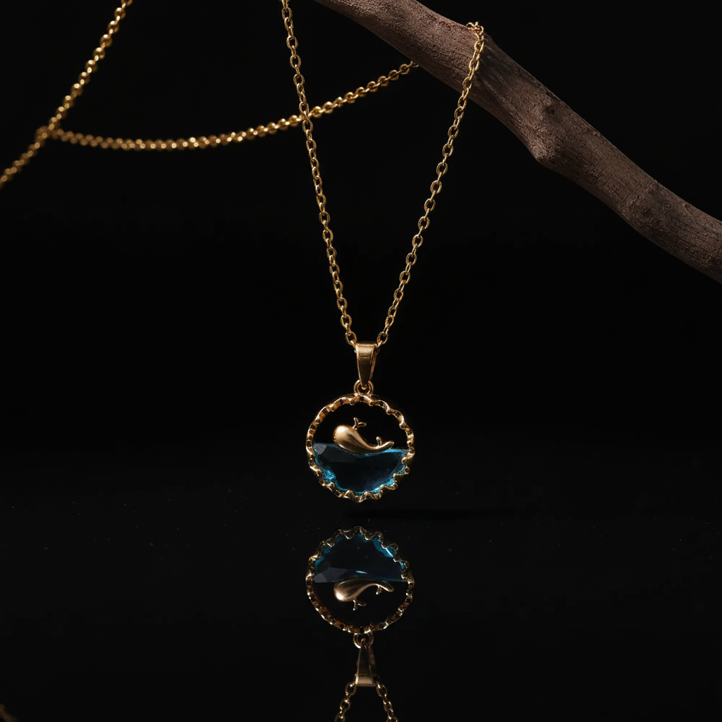 JEWELIXIRS Ocean Scene Necklace