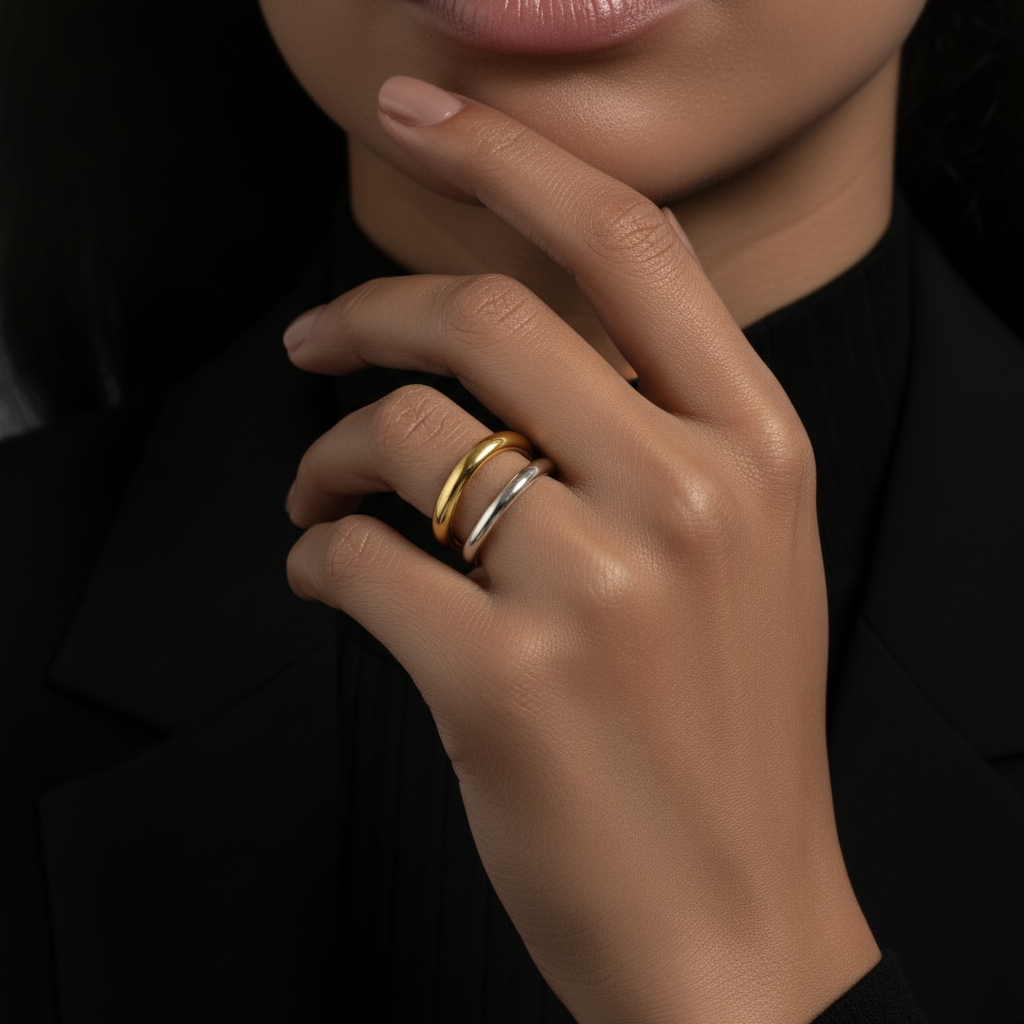 JEWELIXIRS Interlock Infinity Ring