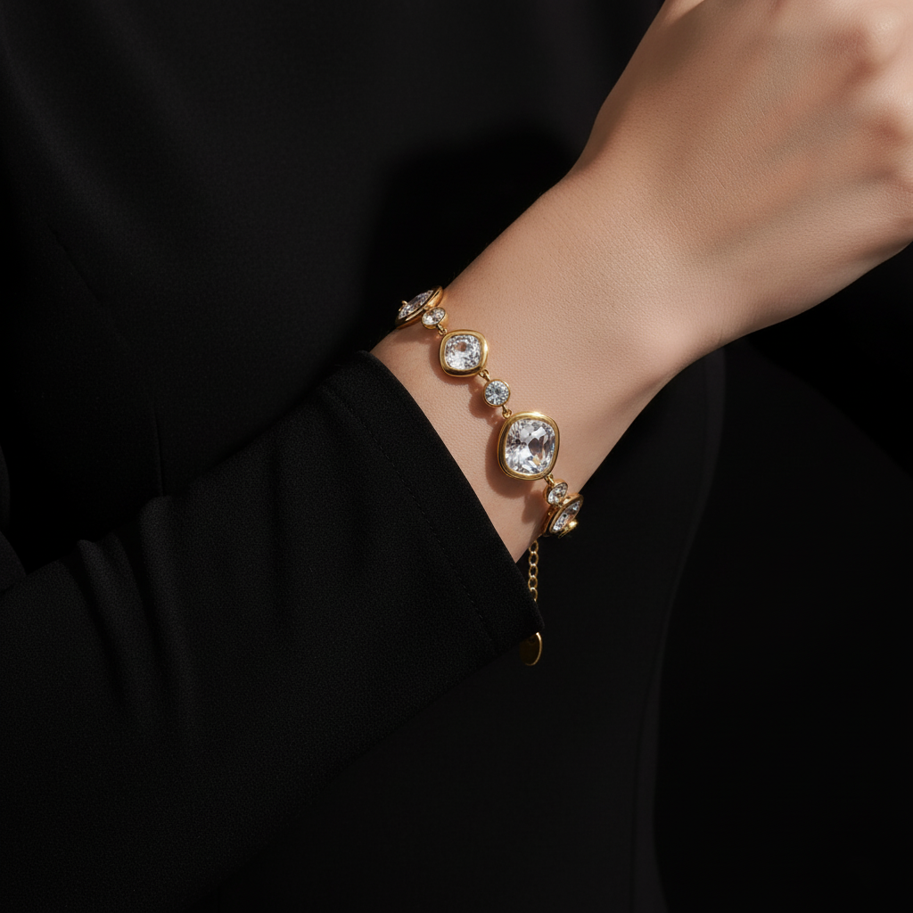 JEWELIXIRS Enchanted Gem Bracelets Set