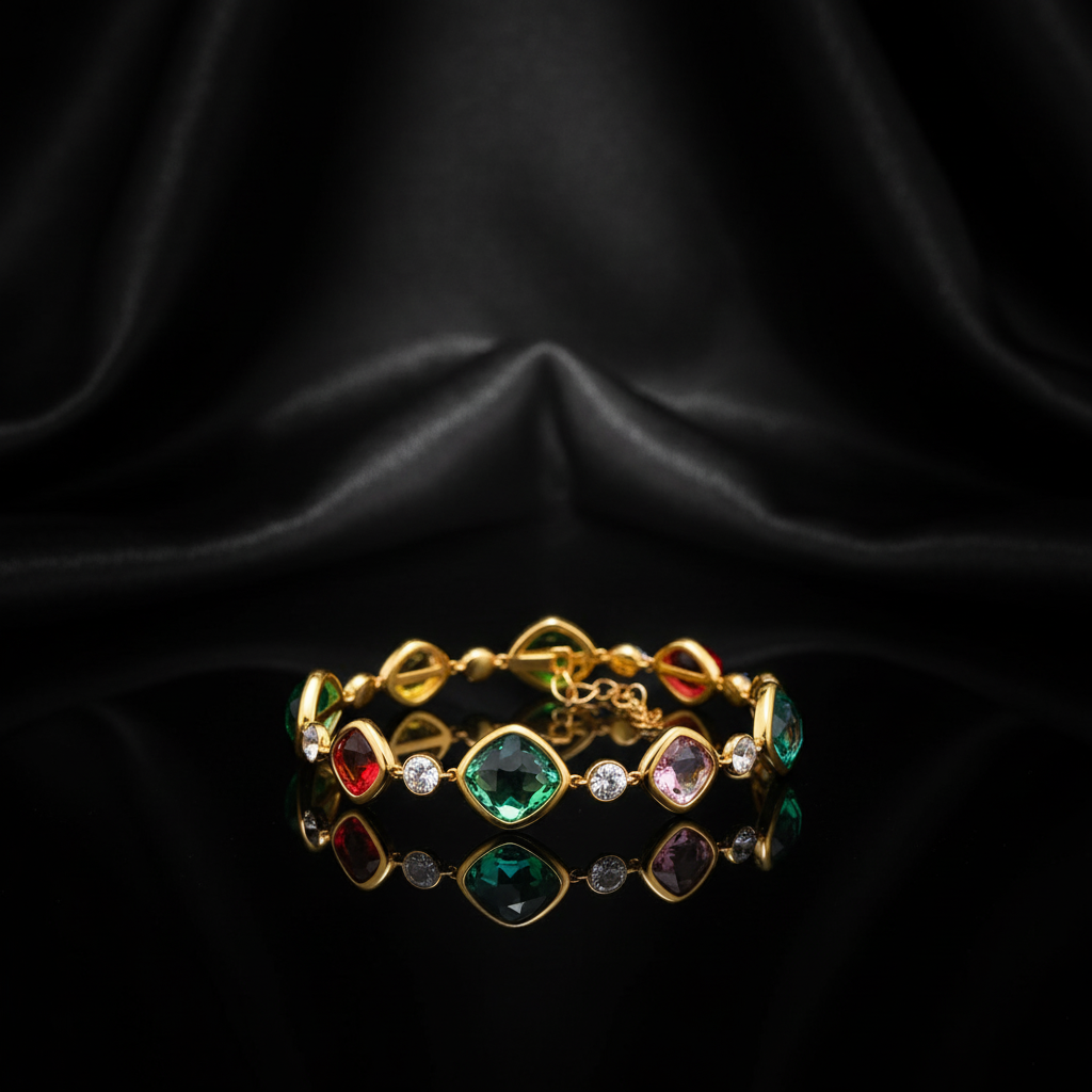 JEWELIXIRS Enchanted Gem Bracelets Set