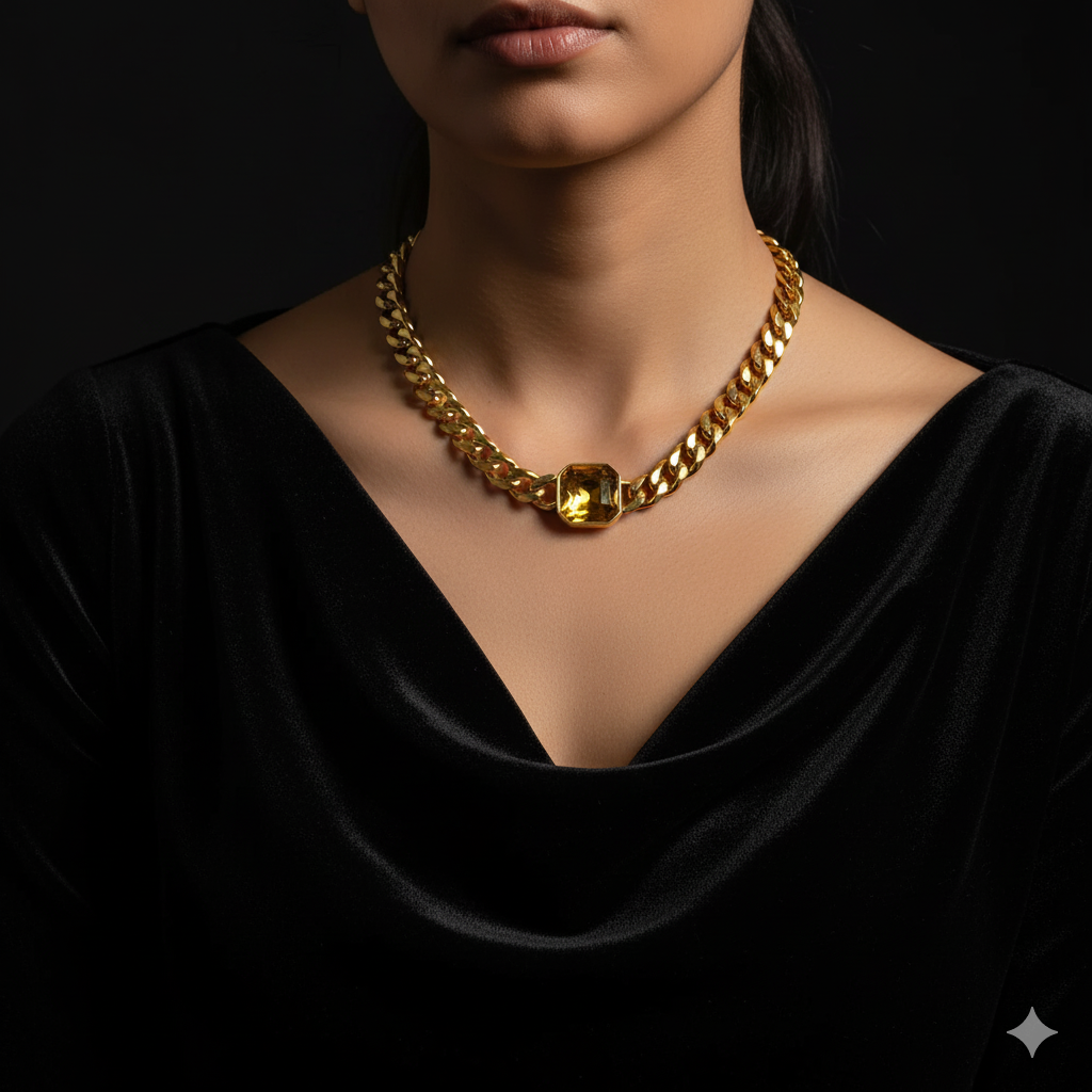 Nivora Cuban Chain Necklace Bracelet For Women Stainless Steel Women Jewelry Set Red Green Color Square Crystal Wedding Jewelry