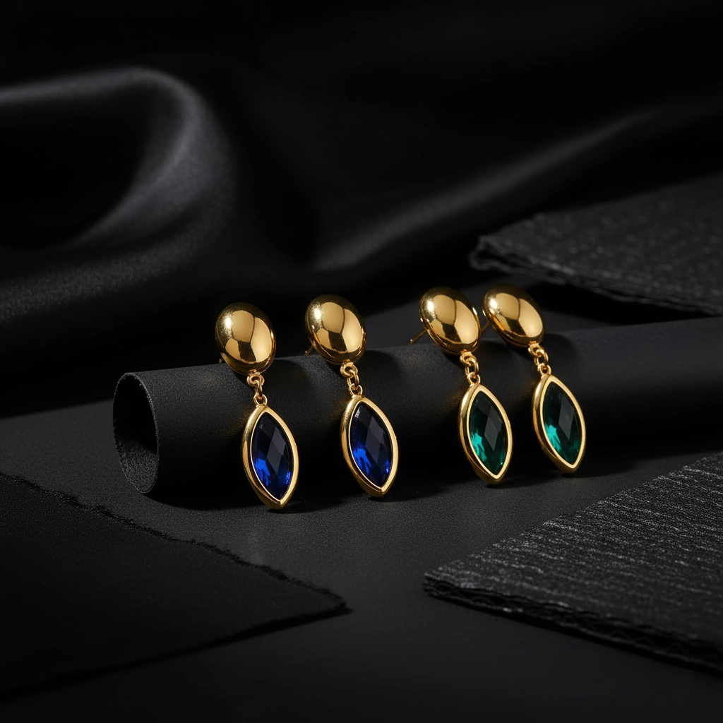 JEWELIXIRS Marquise Drop Earring