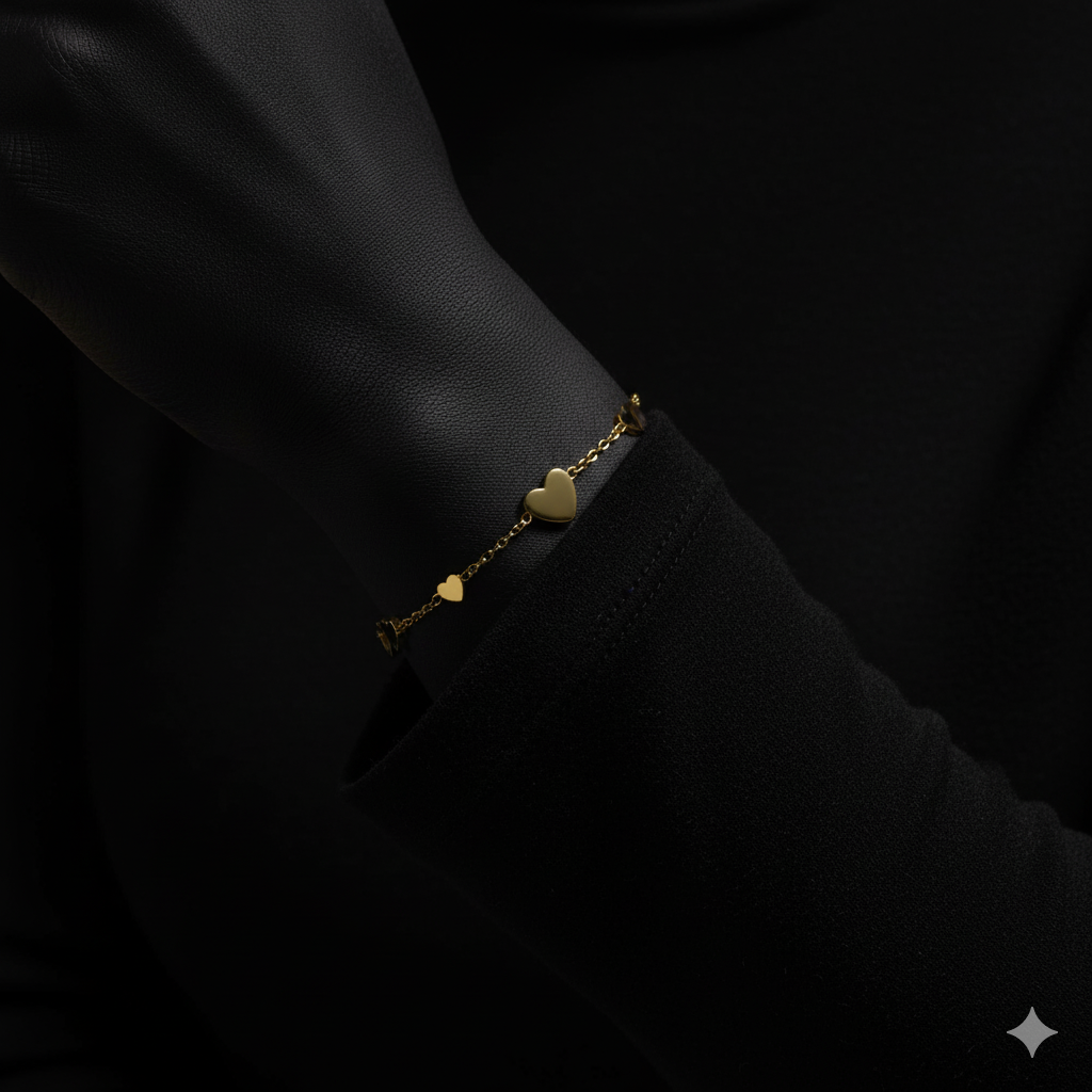 JEWELIXIRS Fluttering Hearts Bracelet