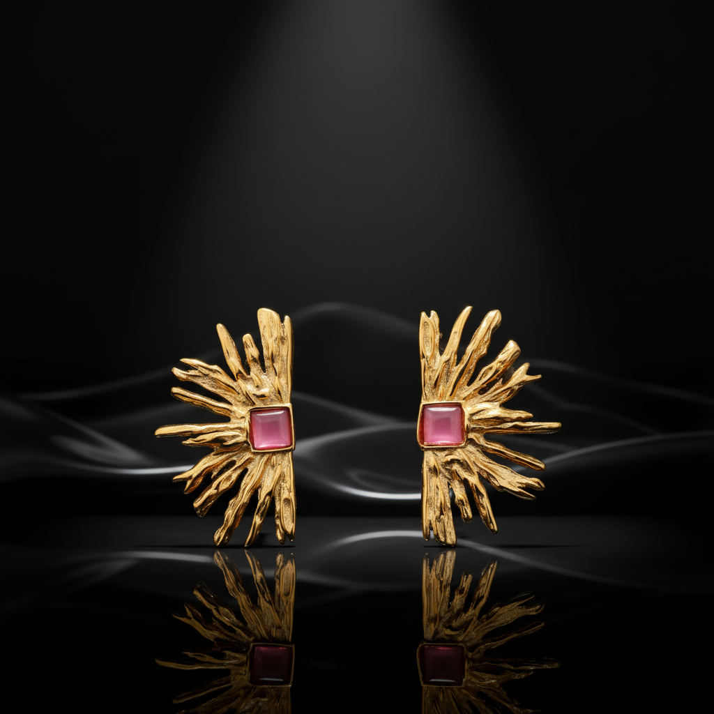 JEWELIXIRS Sunburst Stud Earring