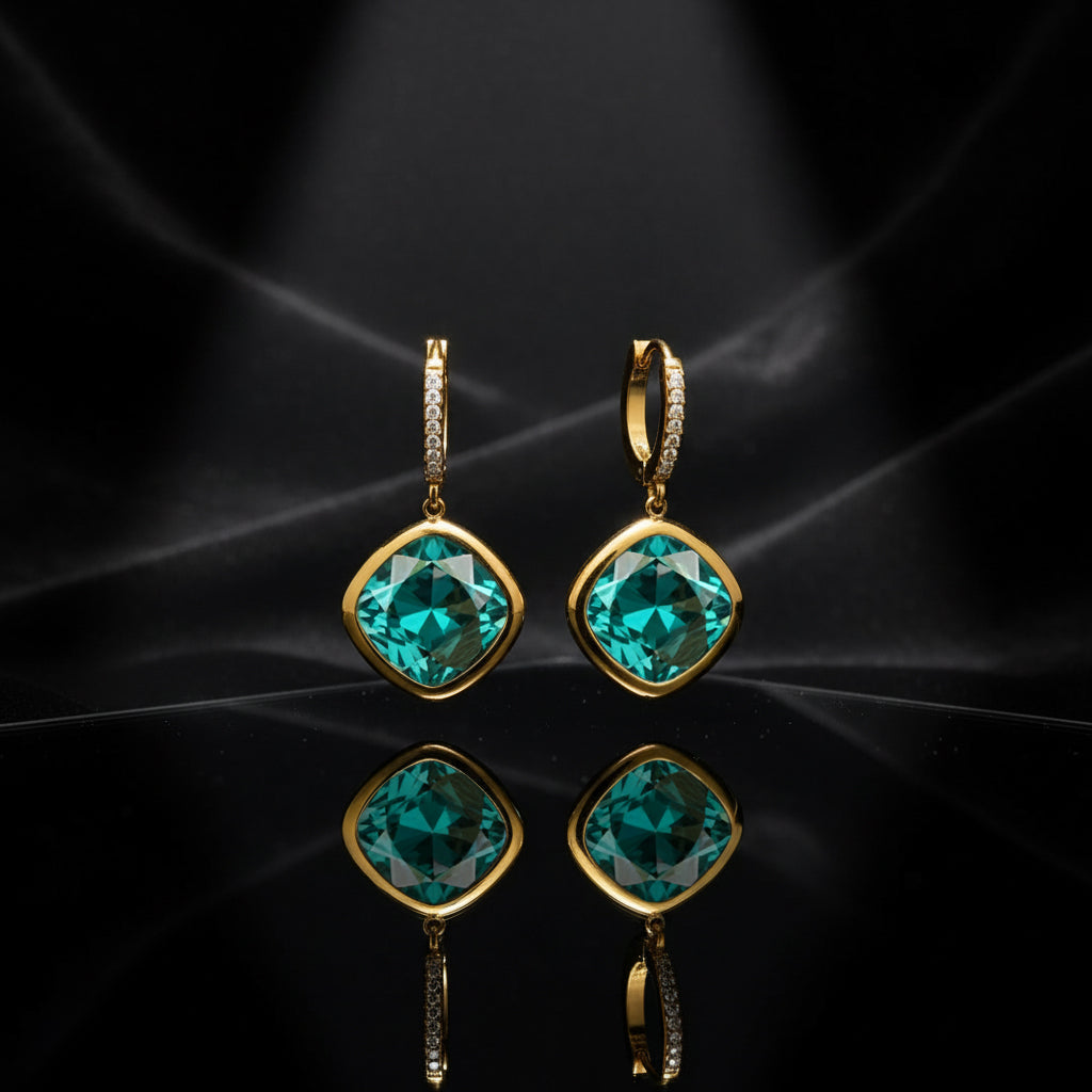 JEWELIXIRS Cushion Drop Earring