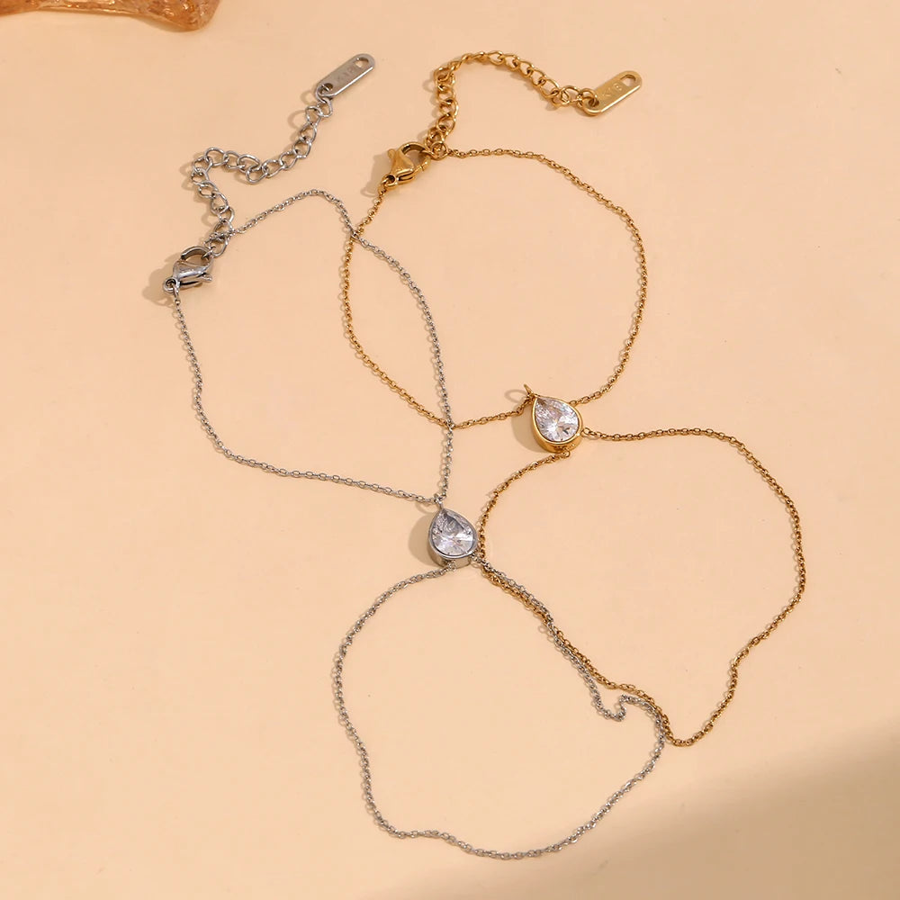 JEWELIXIRS Teardrop Delicate Bracelet
