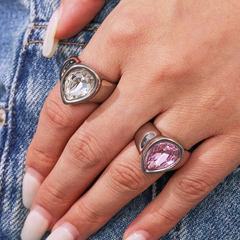 JEWELIXIRS Tear Drop Ring