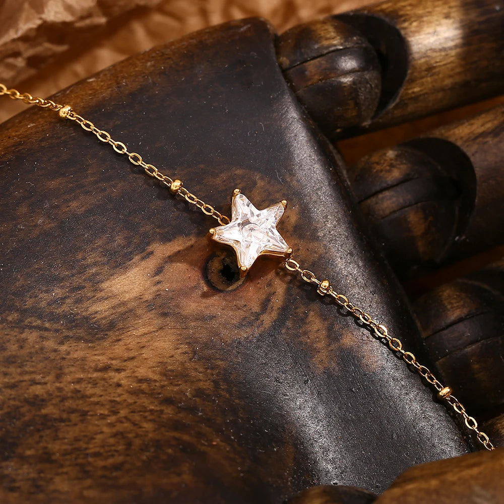 JEWELIXIRS dainty star station bracelet