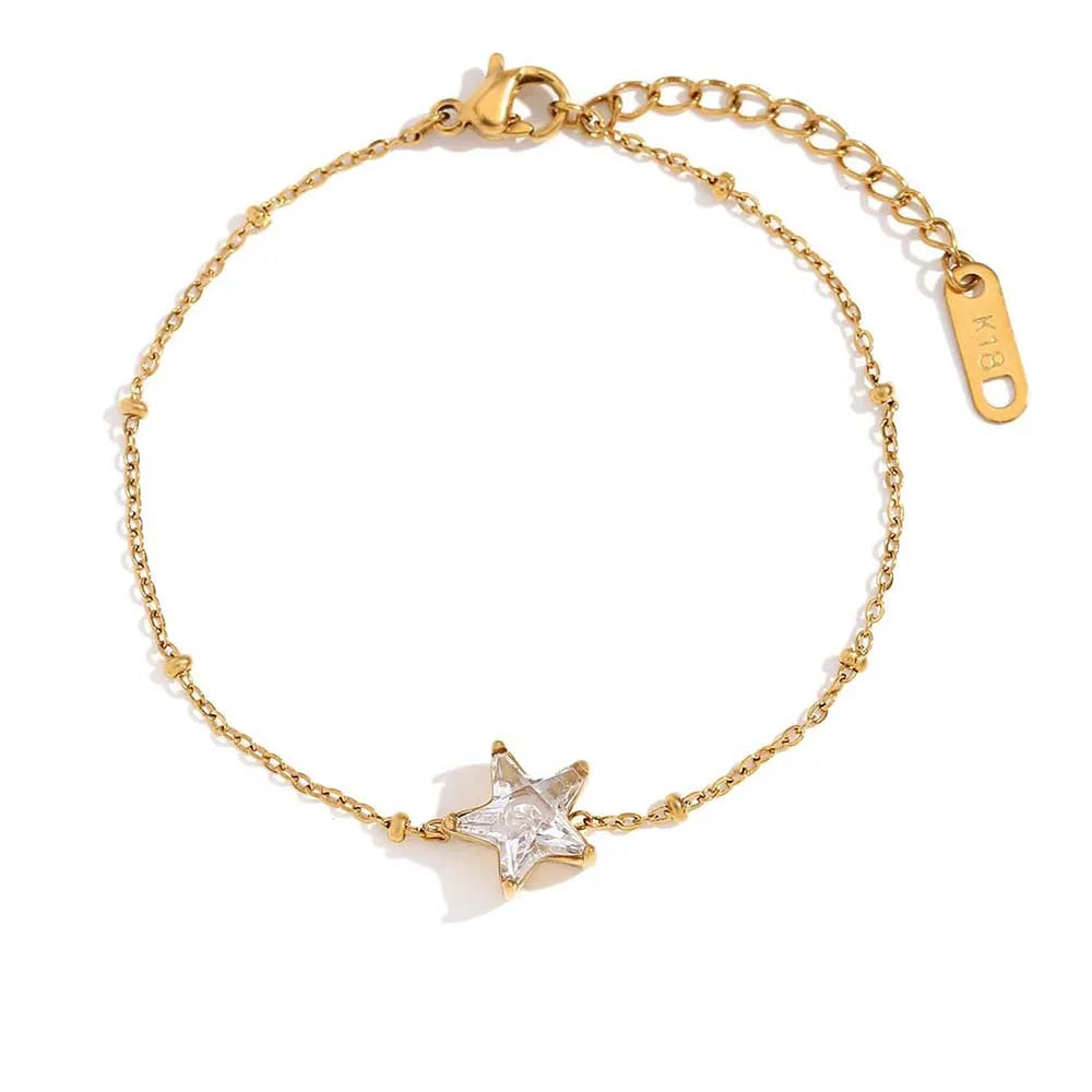JEWELIXIRS dainty star station bracelet