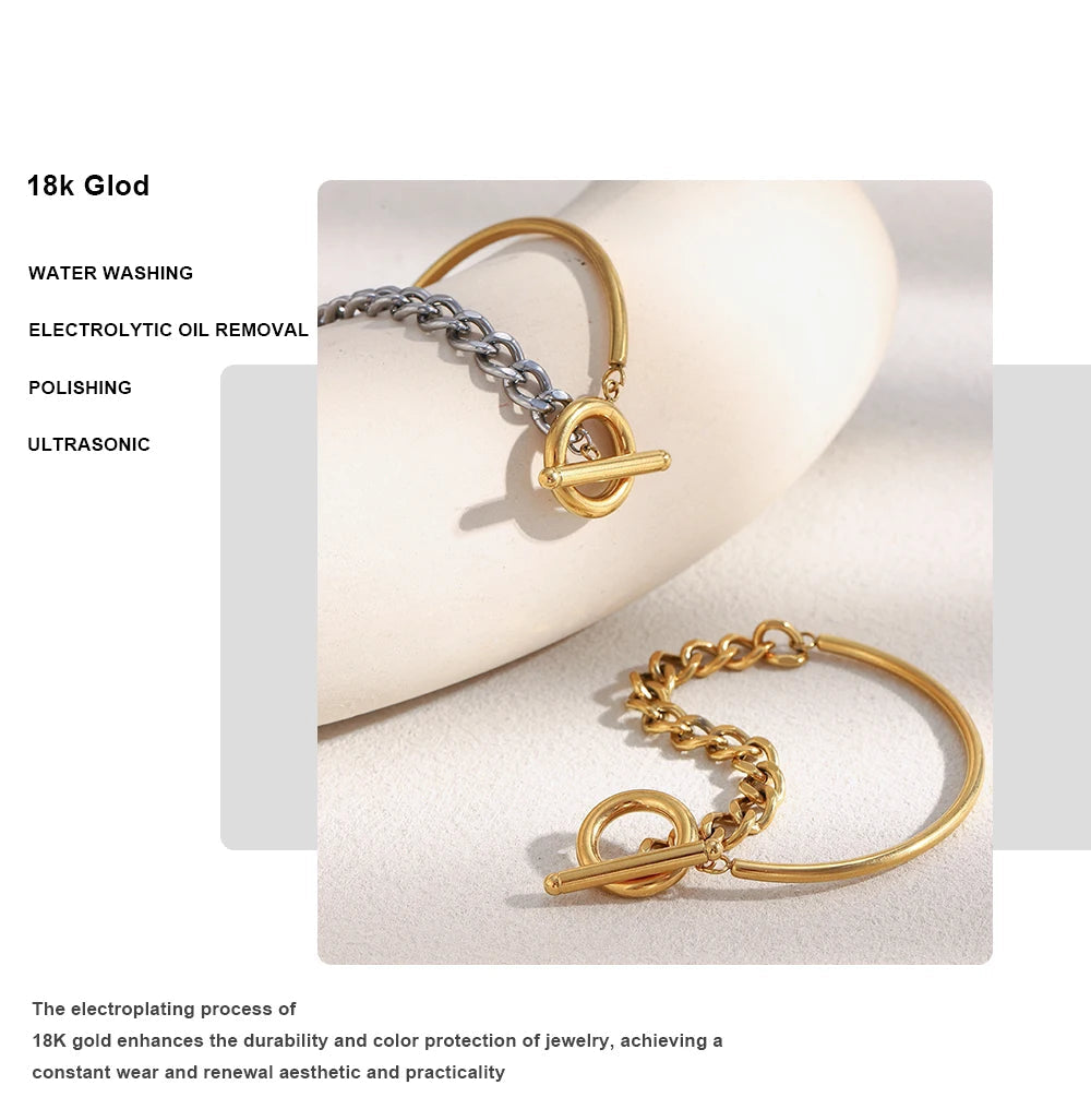 JEWELIXIRS Contrast Half-Bracelet