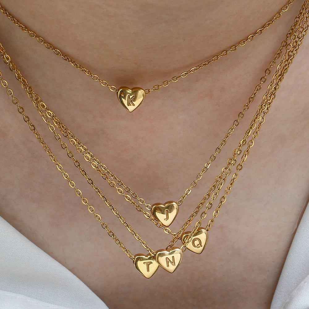 JEWELIXIRS Letters Heart Necklace