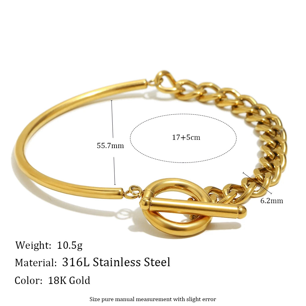 JEWELIXIRS Contrast Half-Bracelet
