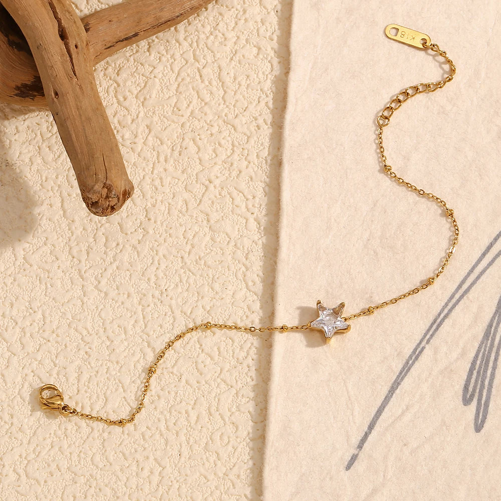 JEWELIXIRS dainty star station bracelet