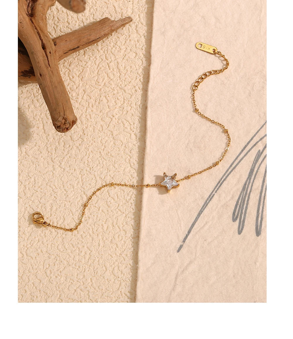 JEWELIXIRS dainty star station bracelet