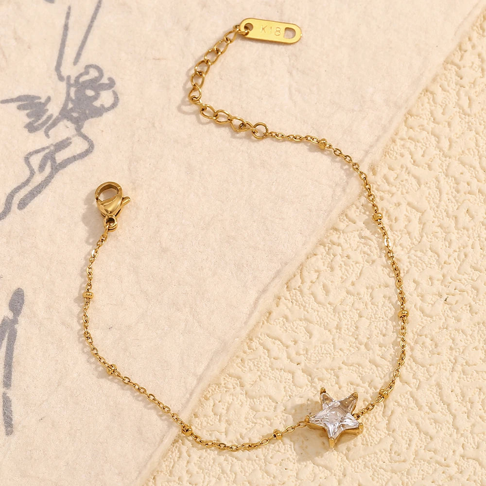 JEWELIXIRS dainty star station bracelet