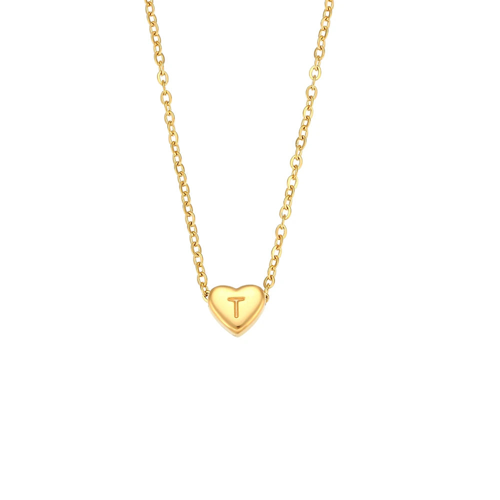 JEWELIXIRS Letters Heart Necklace
