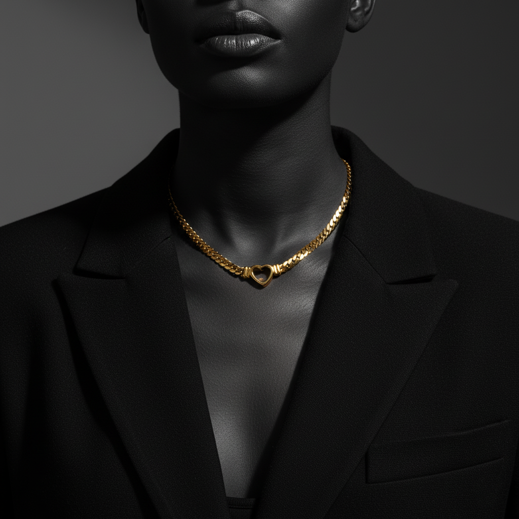 JEWELIXIRS Heart Clasp Necklace