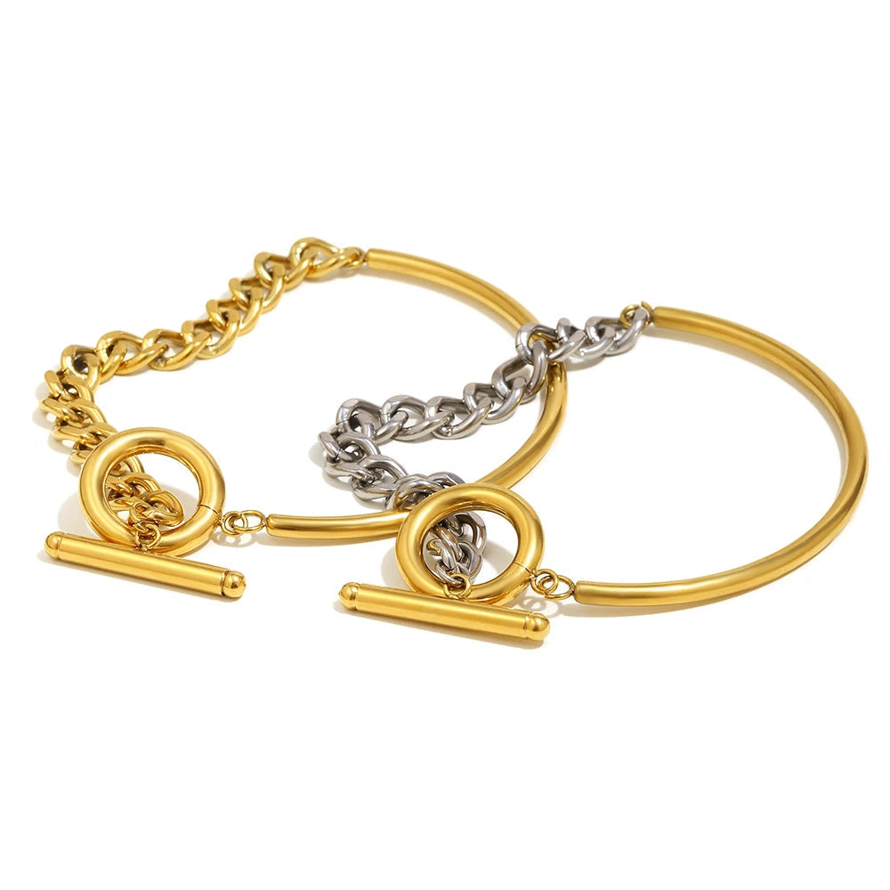 JEWELIXIRS Contrast Half-Bracelet