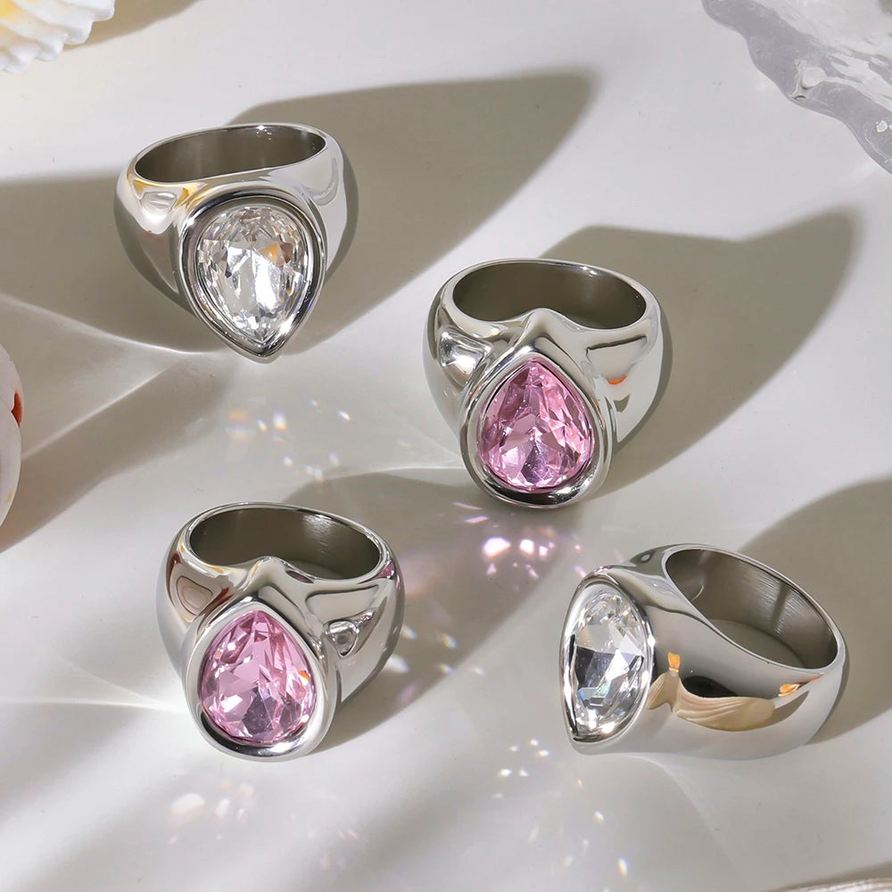 JEWELIXIRS Tear Drop Ring