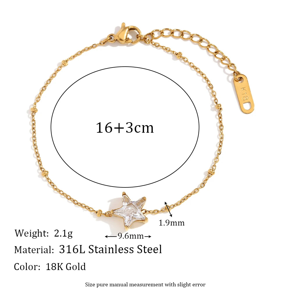 JEWELIXIRS dainty star station bracelet