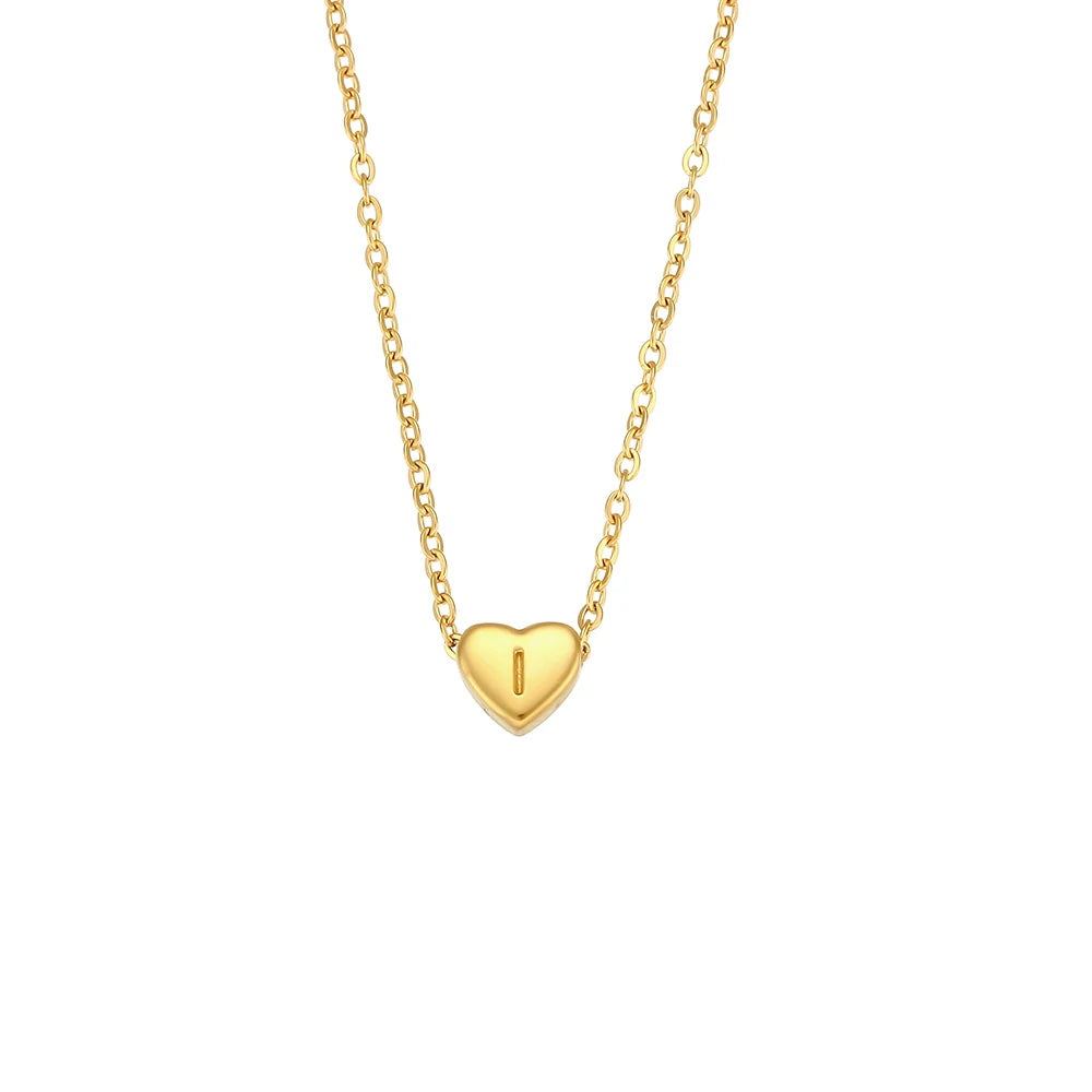 JEWELIXIRS Letters Heart Necklace