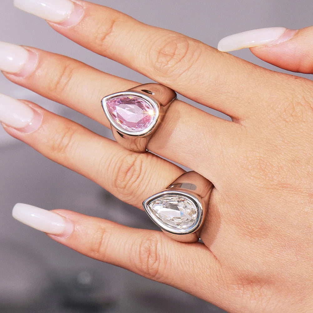 JEWELIXIRS Tear Drop Ring