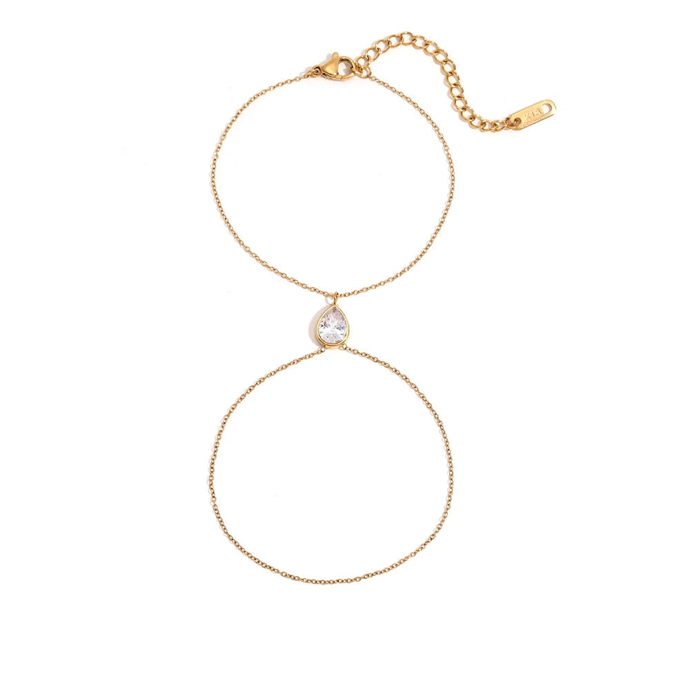JEWELIXIRS Teardrop Delicate Bracelet