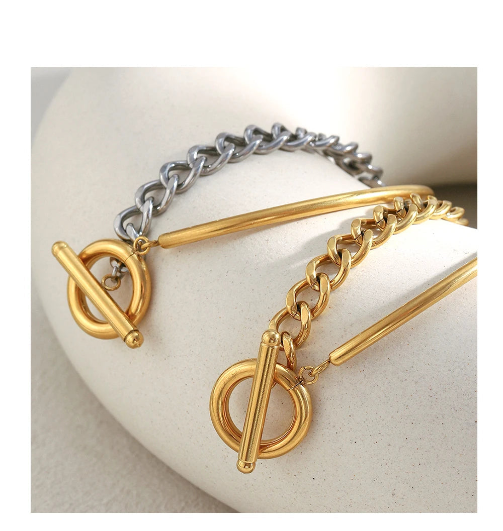 JEWELIXIRS Contrast Half-Bracelet