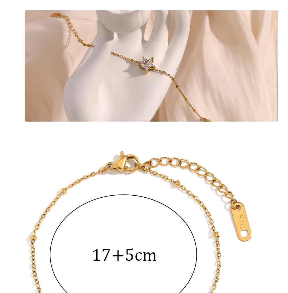 JEWELIXIRS dainty star station bracelet