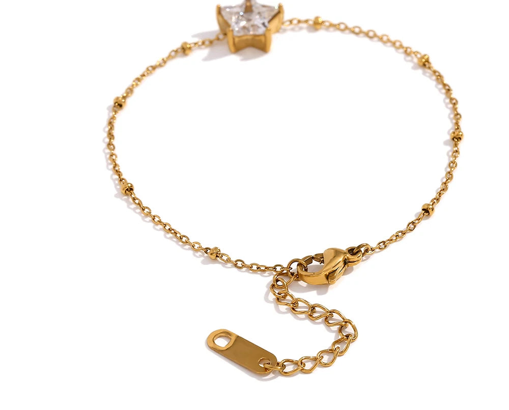 JEWELIXIRS dainty star station bracelet