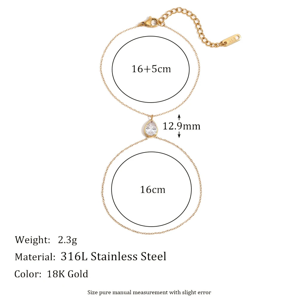 JEWELIXIRS Teardrop Delicate Bracelet