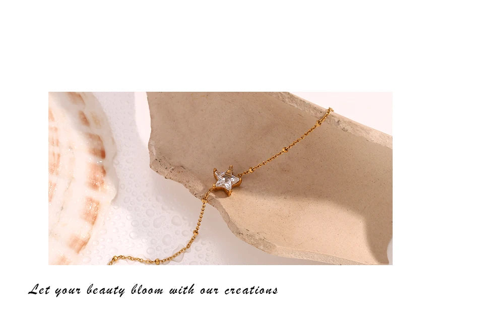 JEWELIXIRS dainty star station bracelet
