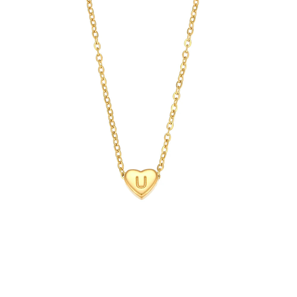 JEWELIXIRS Letters Heart Necklace