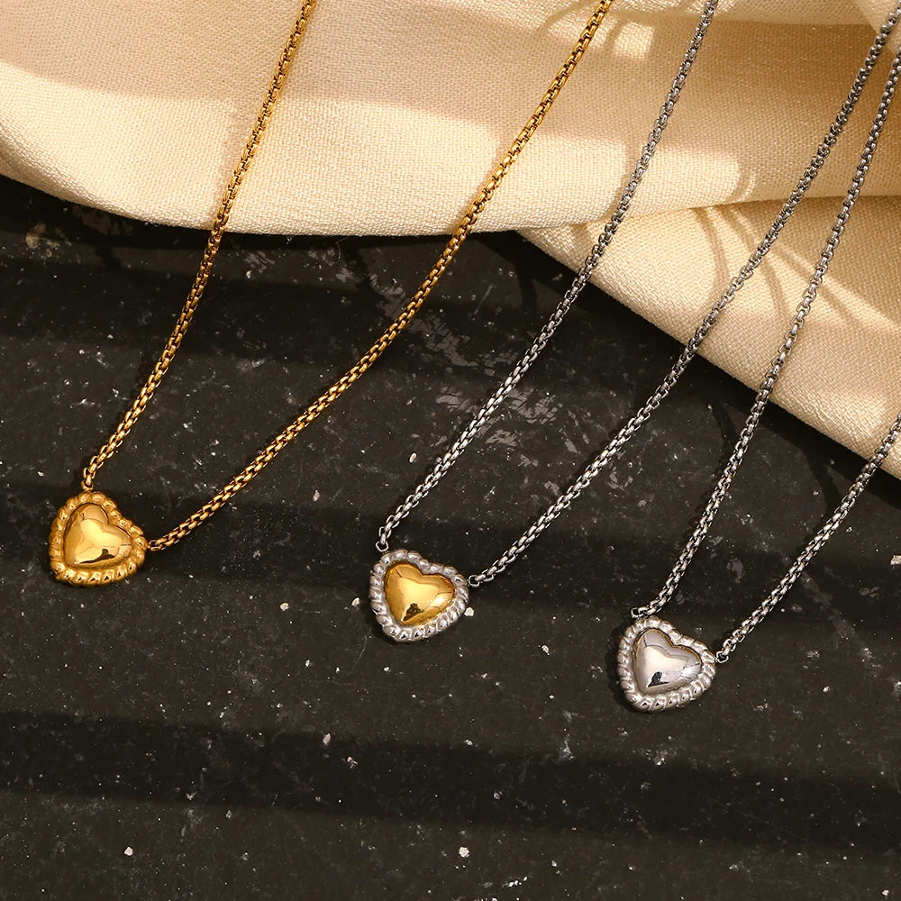 JEWELIXIRS Heart Pendant Necklace