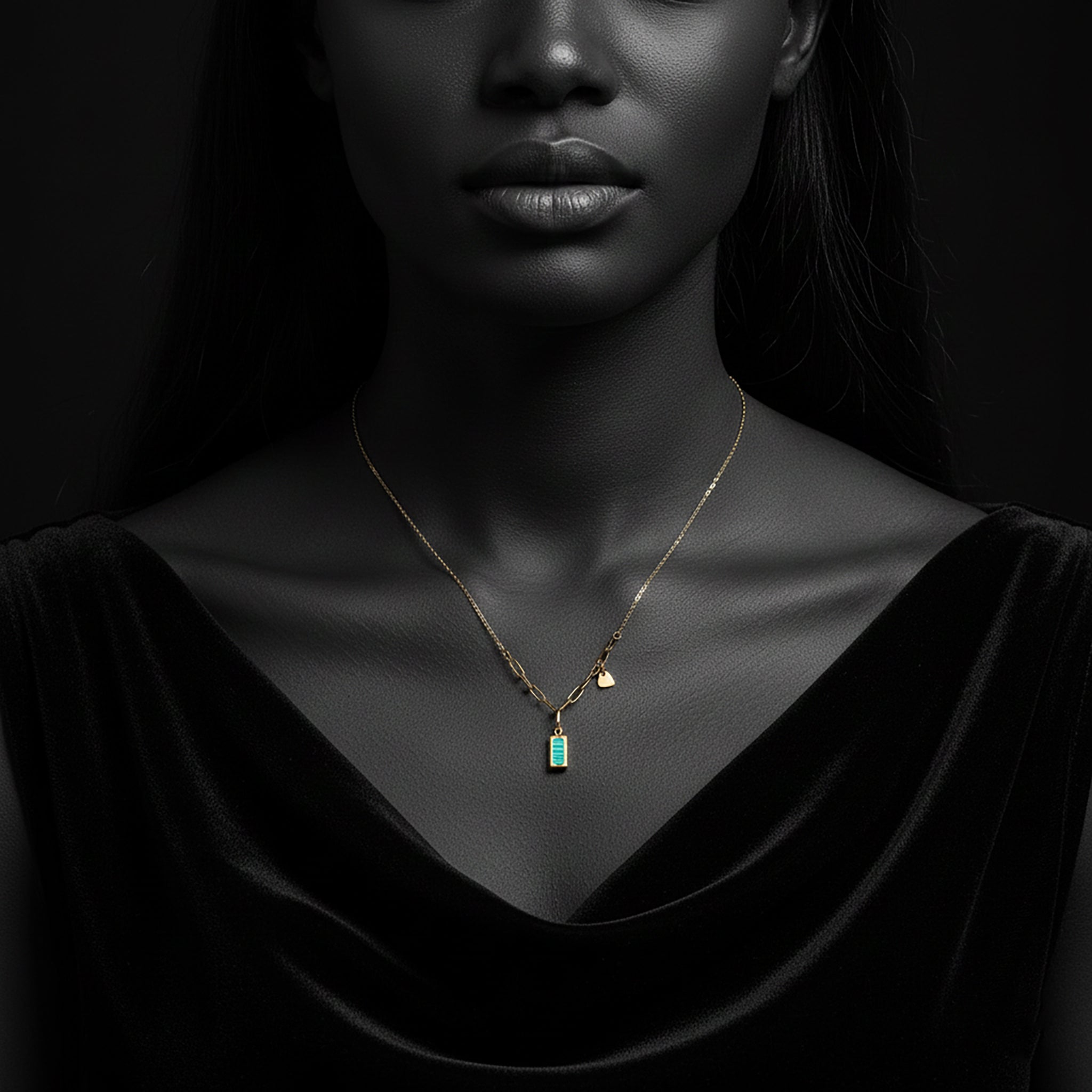 JEWELIXIRS Malachite Link Necklace – jewelixirs