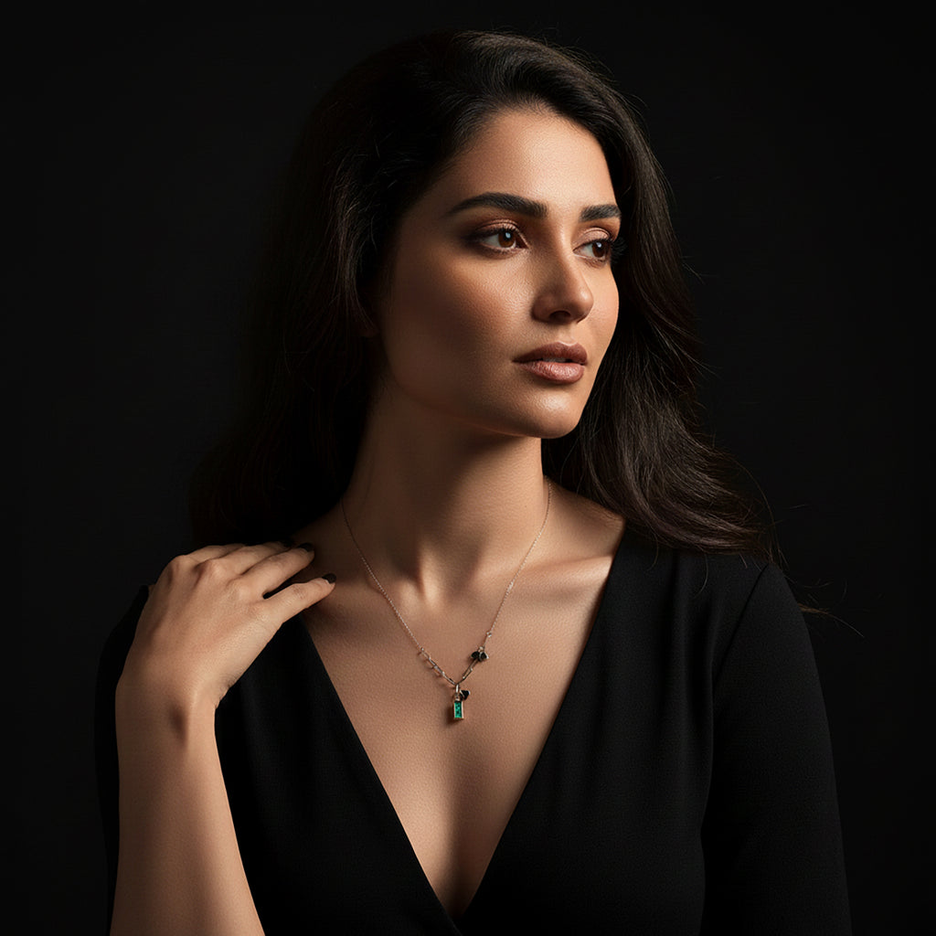 JEWELIXIRS Malachite Link Necklace